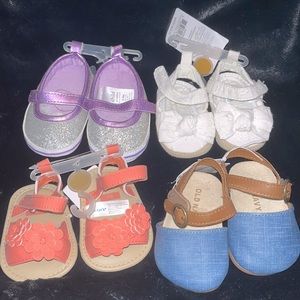 Infant Girl’s shoes. NWT. Size NB/0-3M